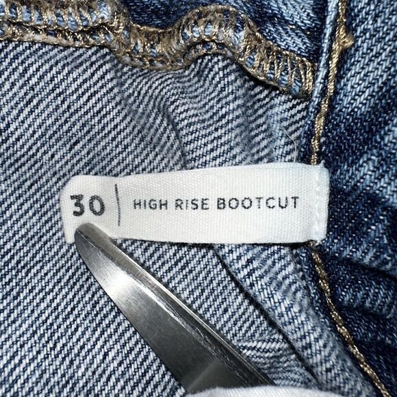 Pacsun High Rise Bootcut Distressed Destroyed Faded Grunge Denim Jeans Size 30 - Picture 6 of 8